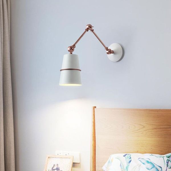 

wall lamp with long arm, nordic style swing iron led indoor lighting for living room, plus lamps bd1573c