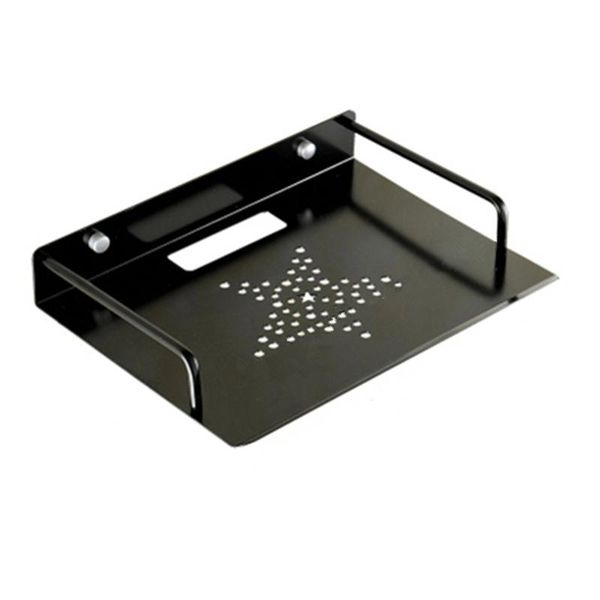 

bathroom shelves wall mounted black/sliver storage shelf aluminum single-layer tv box router set-boxes stand holder rack