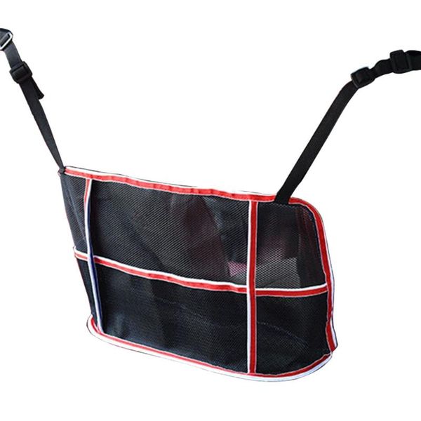 

car organizer net pocket handbag holder 3-layer mesh seat back bag for storage 124b