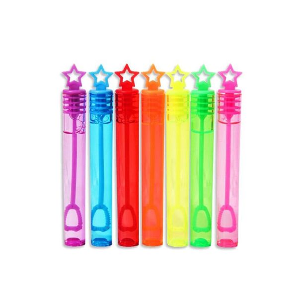 

party favor 24pcs empty wand tube diy bubble maker soap water bottles compact and portable funny children toys for wedding decoration