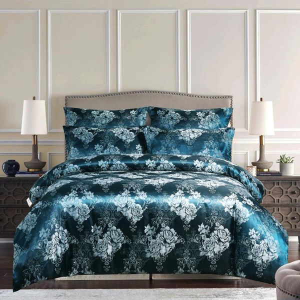 

bedding sets duvet cover set european luxury classic bed comforter pillowcases family twin  size 3pcs for home textile