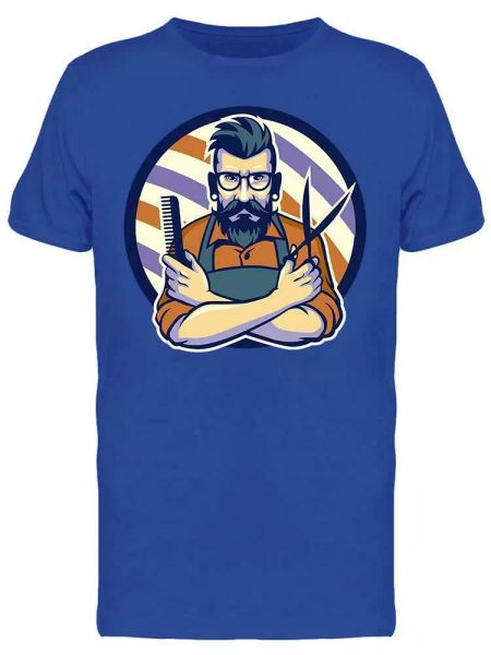 

Barber Tee Men's -Image by Shutterstock, White;black