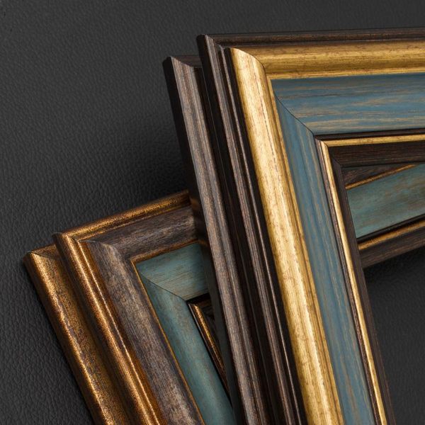 

european luxury picture frame wood painting gallery ornament display po elegant gifts marco fotos home decor df50xk frames