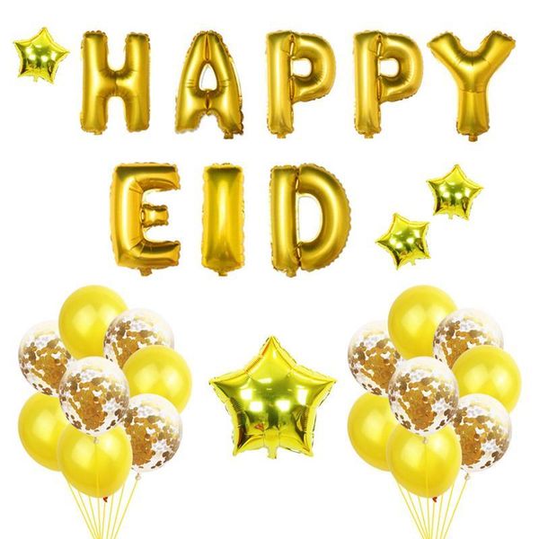 

party decoration eid mubarak muslim ramadan balloon package aluminum happy