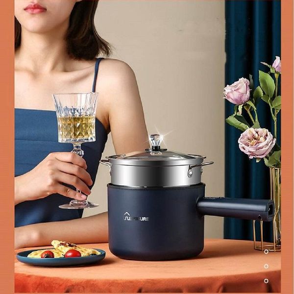 

electric skillets 220v cooker machine household pot multi rice non-stick pan single/double layer 1-2 people