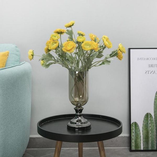 

artificial ranunculus asiaticus wedding decoration flower silk simulation flowers for home party decor decorative & wreaths