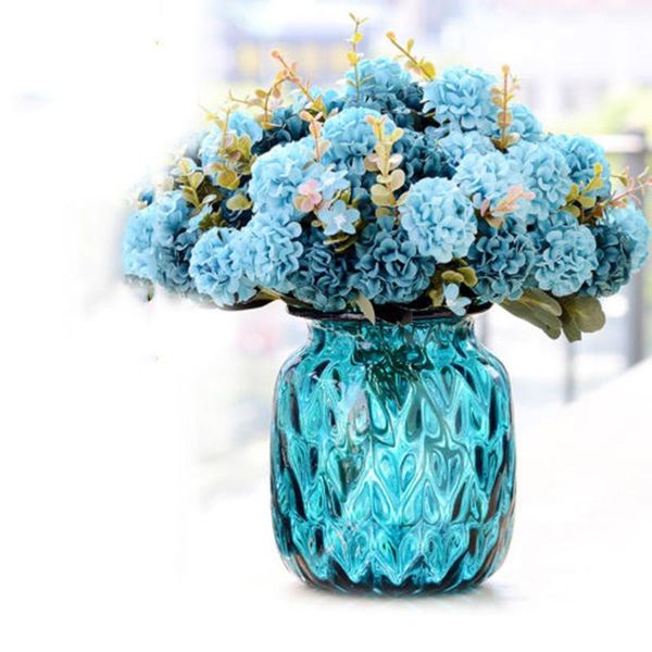 

decorative flowers & wreaths artificial flower home garden chrysanthemum silk fake wedding bridal floral decoration