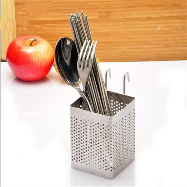 

creative metal drainage chopsticks cage spoon storage rack cutlery organize holder multifunction home kitchen accessories & organization