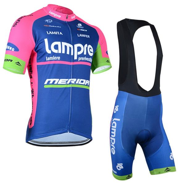 

racing sets summer men's pro cycling clothing polyester sport jerseys and gel pad bib shorts, Black;blue