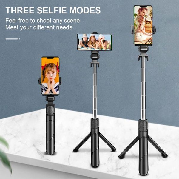 

wireless bluetooth selfie stick with beauty fill light live streaming phone stand and portable multifunctional tripod monopods