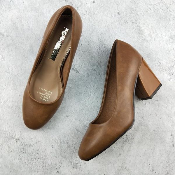 

dress shoes retro women shallow mouth beige high heels chunky sandals slip on work professional all-match footwear 2021 square t, Black