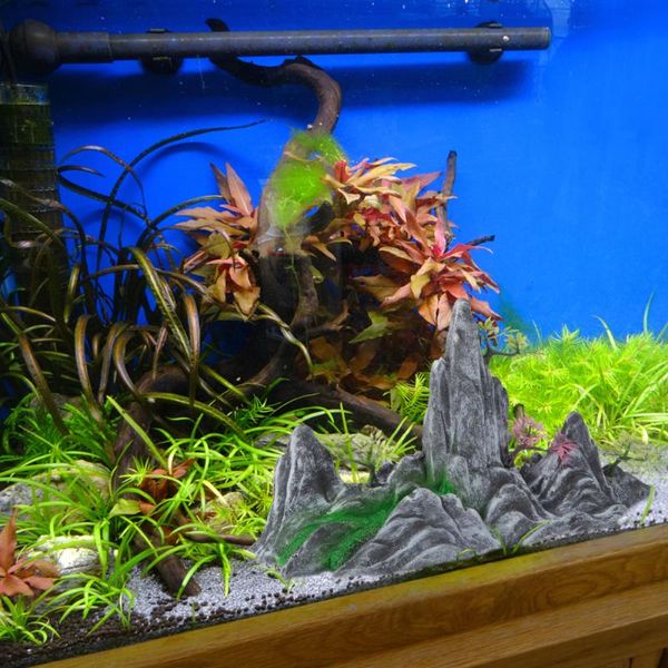 

stone mountain ornament fish tank decor resin craft aquarium decorations