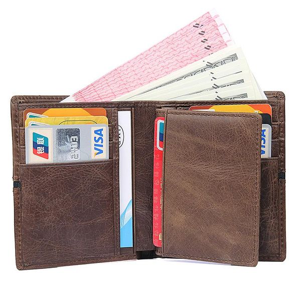 

wallets j.m.d vintage men's wallet 100% genuine cow leather id holder brand money 8157-2c, Red;black