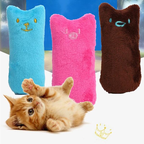 

cat toys mint toy poodle pet thumb teeth pillow funny catnip grinding interactive bitten plush dog supplie