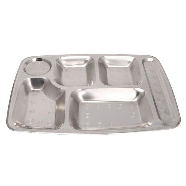 

dinnerware sets rectangular stainless steel serving tray kid lunch plate mess hall