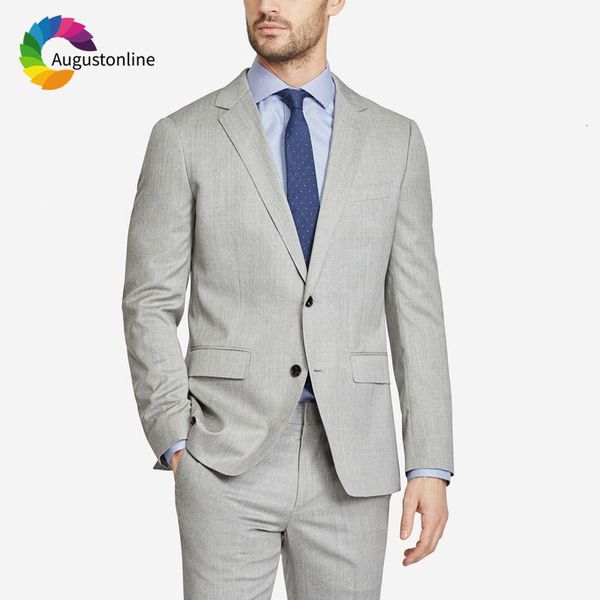 

men's suits & blazers latest coat pants designs grey men for wedding jacket 2 piece slim fit groom tuxedos casual groomsmen suit n, White;black