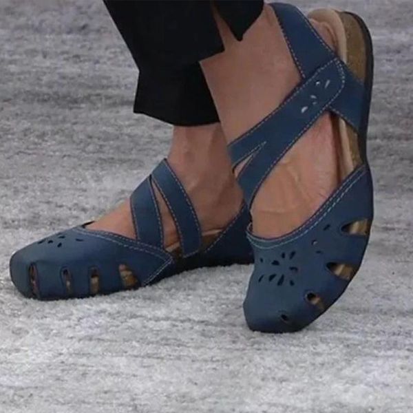

sandals women summer fashion women's 2021 solid color all-match comfortable rubber pu flat shoes female, Black