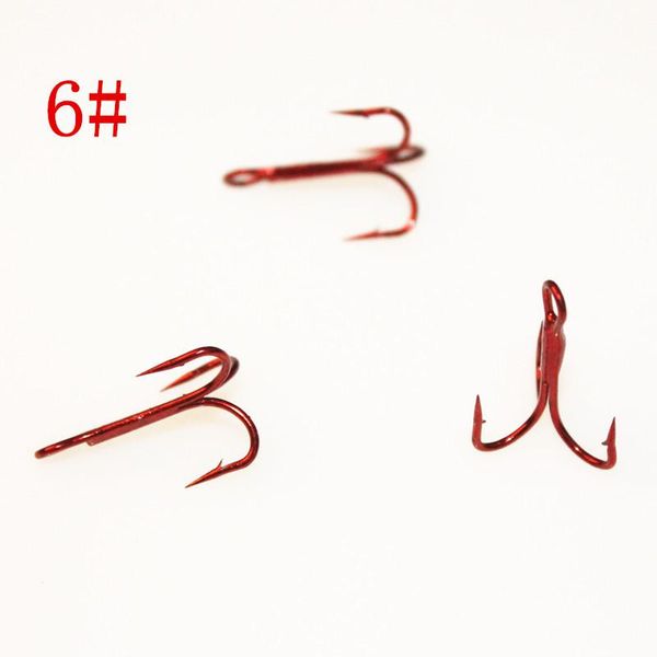 

20pcs/lot 6# high carbon steel fishing hooks soft lure wacky hook worm red