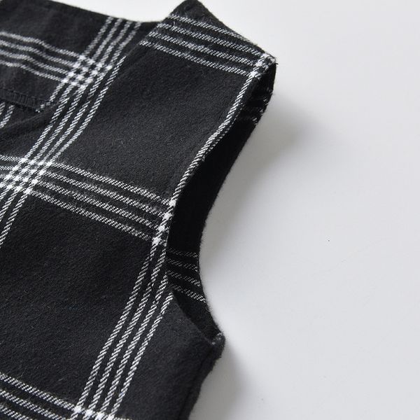 

autumn children's wear boys' plaid vest three piece children's suit, Blue