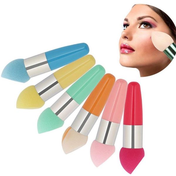 

sponges, applicators & cotton smooth foundation blender concealer cream brushes handle powder puff beveled makeup sponge fashion cosmetic to