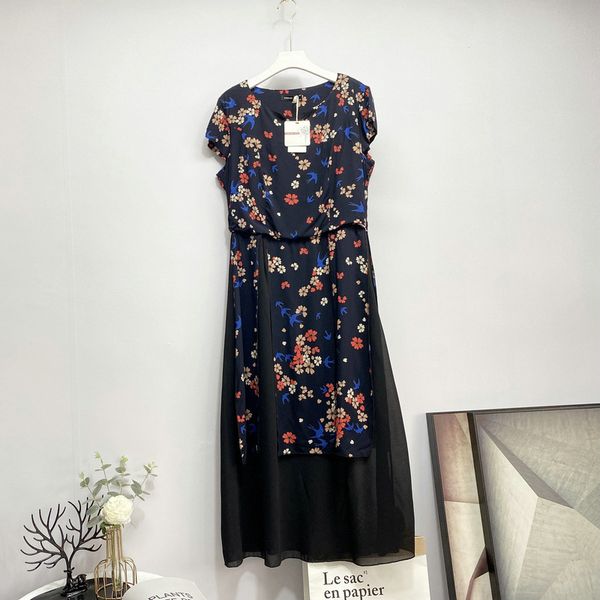 

fashion dress 2021 summer women's chiffon print slim long, White;black