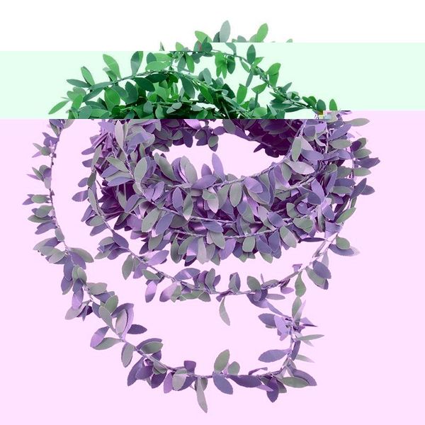

decorative flowers & wreaths 7.5m artificial garland foliage green leaves simulated vine for wedding party ceremony diy headbands