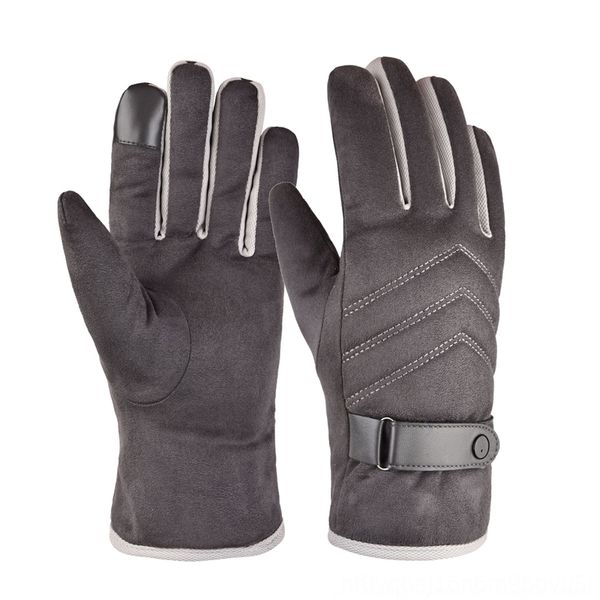 

nic suede for men autumn wter suede warm for men in autumn warm glovesgloves and mittens glovesand winter, Blue;gray