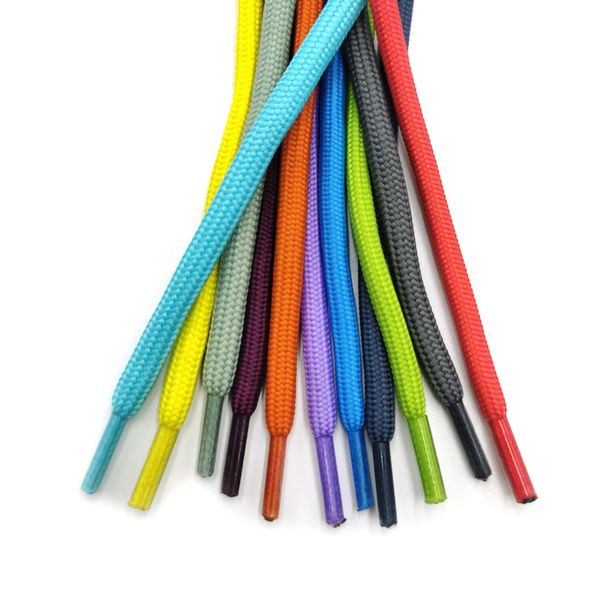 

shoelaces in various colors and styles 992, White;pink