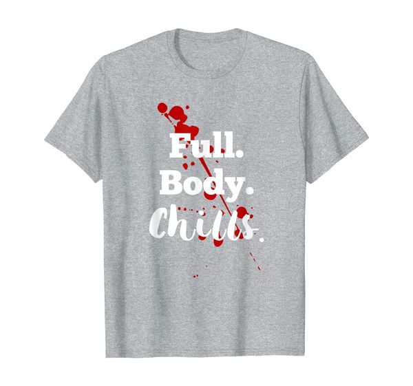 

full body chills crime junkie podcast fan t-shirt, White;black