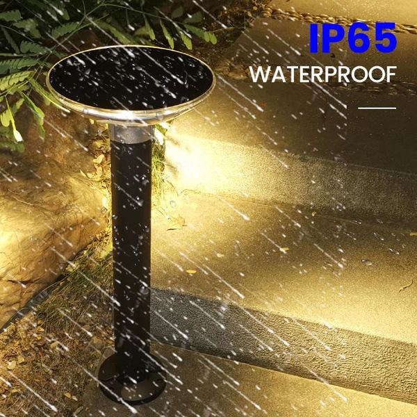 

lawn lamps ufo solar light 300mm-600mm high ip65 outdoor waterproof el villa garden decoration courtyard lighting