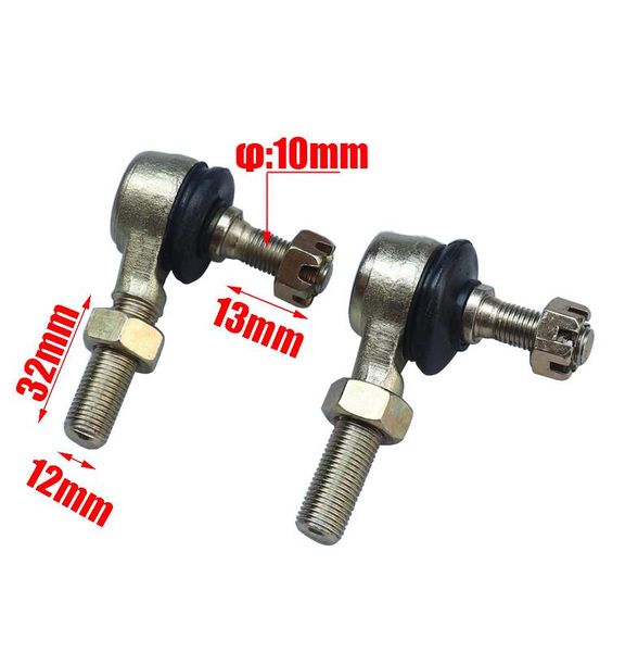 

parts motorcycle joint ball u-joint 12mm m10 head tie rod end for atv quad turn spare