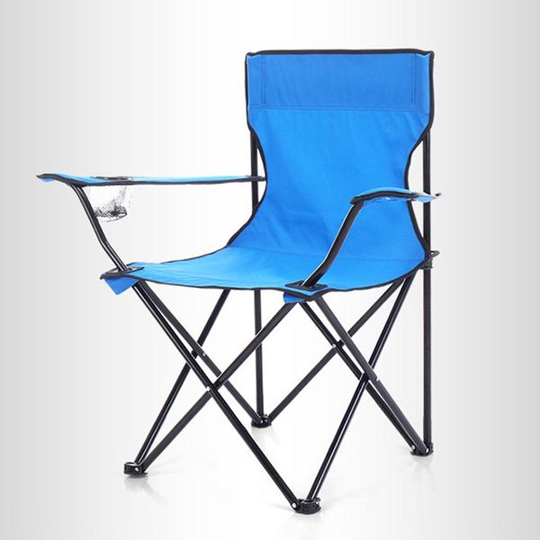 

outdoor camping portable folding chair oxford cloth fishing beach picnic with cup holder camp furniture