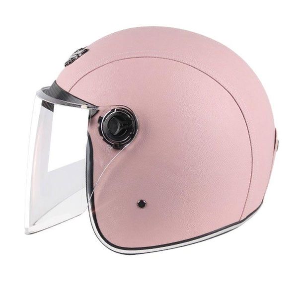 

motorcycle helmets pink vintage helmet open face half retro moto casco capacete motociclistas motocross