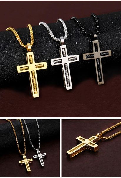 

pendant necklaces european and american spring religious cross, Silver