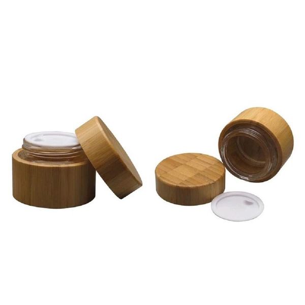 

storage bottles & jars 30g 50g essence cream container wooden oil natural bamboo cosmetic packaging