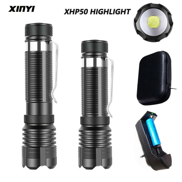 

flashlights torches xhp50 mini led use 14500 battery support zoom 5 lighting modes waterproof torch suitable for adventure campin