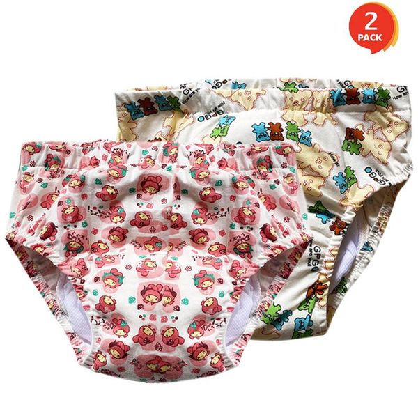 Mutande 2 pezzi Pannolini per pannolini per bambini adulti Biancheria intima per addestramento ABDL Pantaloni impermeabili per incontinenza