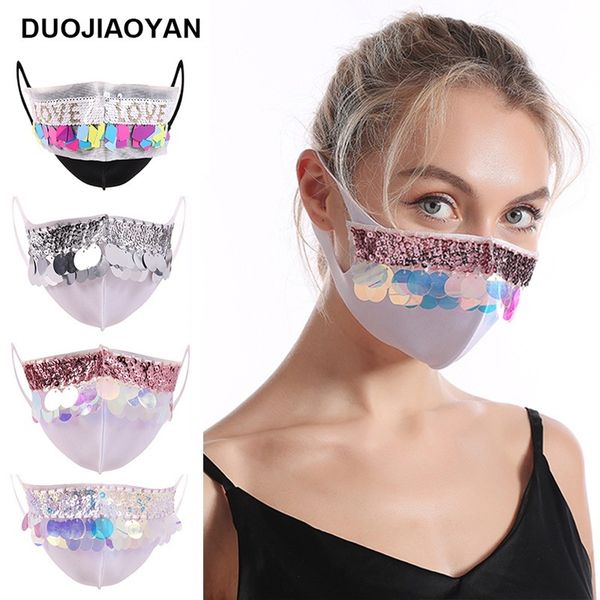 

selling color dot sequin ear hanging cotton mask star accessories