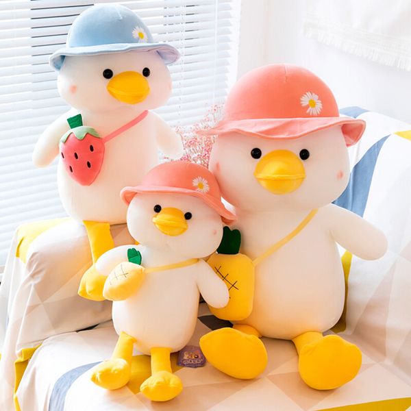 

dhl new backpack duck plush toy school grab doll machine action gift