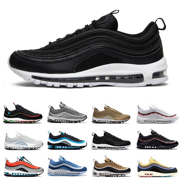 

2022 men women running shoes 97 black white usa sky mint green red leopard ghost easter university red sliver bullet south beach mens traine
