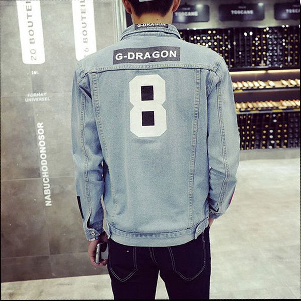 

men's fall- arrival mens jackets and coats oversized male jean jacket coat famous brand clothing plus size yx9r, Black;brown