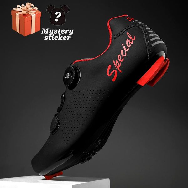 

cycling footwear women road shoes mountain self-locking men's non-slip breathable racing competitive, Black