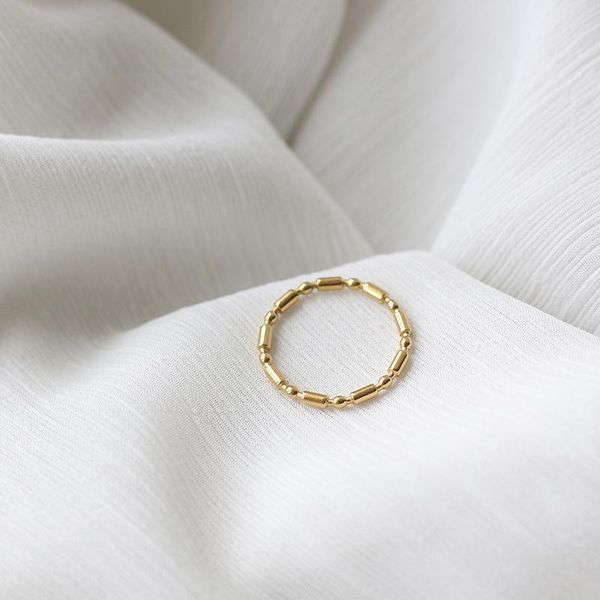 

cluster rings modagirl minimalist women jewelry tiny gold plated midi ring stainless steel 2mm stackable finger accessories, Golden;silver