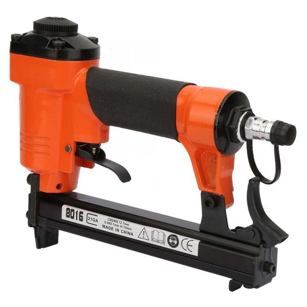 

pneumatic u type nail gun 8016 straight nail air pneumatic nailer furniture stapler staple gun 21ga 0.9*0.7mm japanese connector