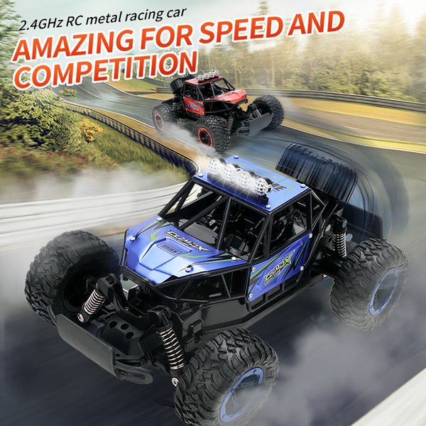 

c19 114 rc car 2.4ghz alloy remote control crawler off road vehicles climbing truck kids electric toys model for children