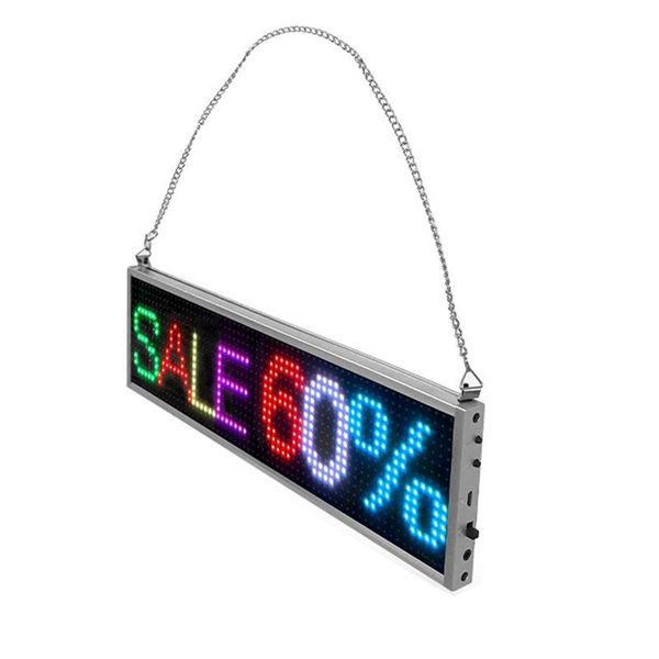

display p5 rgb color dc5v smart phone wifi control advertising messages moving scrolling indoor mini led board for bank / office