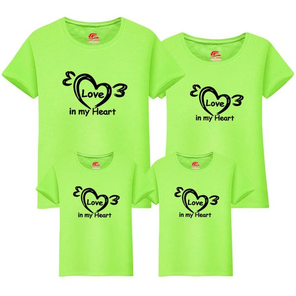 

family look mommy and daughter matching clothes costume the grinch love in my heart cotton 210429, Blue