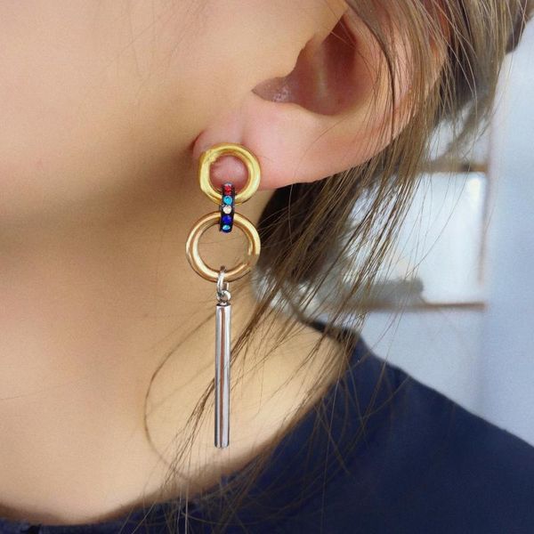 

earrings & necklace fashion jewelry bear stainless steel factory wholesale hollow simple aretes de mujer modernos, Silver
