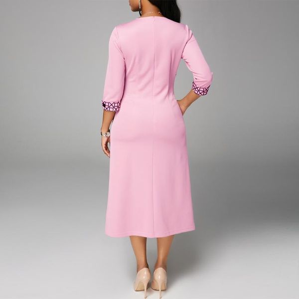 

casual dresses women dress summer vintage patchwork plaid button long party vestidos plus size slim office a-line 5xl, Black;gray