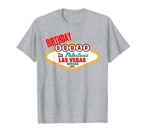 

vegas fabulous birthday squad cute group funny party t-shirt, White;black